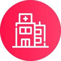 diseño de icono creativo de hospital vector