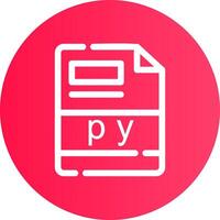 py Creative Icon Design vector