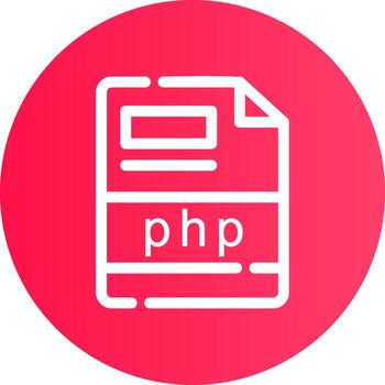 php Creative Icon Design vector