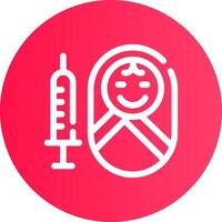 Vaccination Creative Icon Design vector