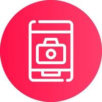 Phone Camera Creative Icon Design vector