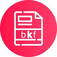bkf creativo icono diseño vector
