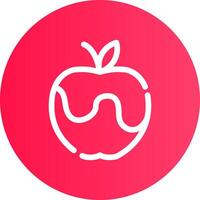 diseño de icono creativo de manzana vector