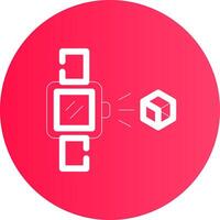 Holo Smart Watch Creative Icon Design vector