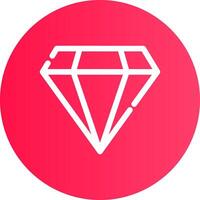 diseño de icono creativo de diamante vector