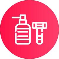 Shaving Creative Icon Design vector