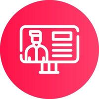 Online Lecture Creative Icon Design vector