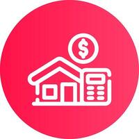 Home Loan Calculator Creative Icon Design vector