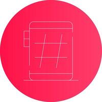 Hashtag Creative Icon Design vector