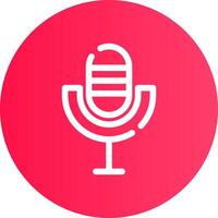 Microphone Creative Icon Design vector