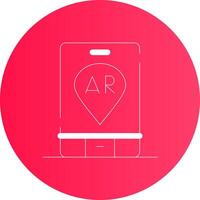 Ar Navigation Creative Icon Design vector