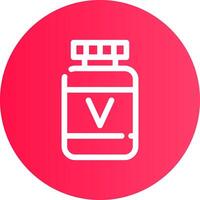 diseño de icono creativo de vitamina vector