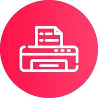 Printer Creative Icon Design vector