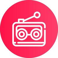 Radio Creative Icon Design vector