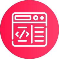 programación creativo icono diseño vector