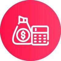 Budget Creative Icon Design vector