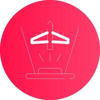 Ar Flight Training Creative Icon Design vector