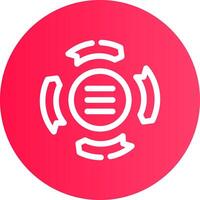 Circle Arrow Process Creative Icon Design vector