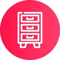 Filing Cabinet Creative Icon Design vector