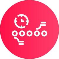 Circle Accent Timeline Creative Icon Design vector