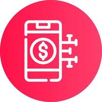Digital Money Creative Icon Design vector
