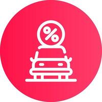 Car Loan Creative Icon Design vector