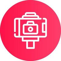 Selfie Stick Creative Icon Design vector