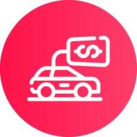 Buy a Car Creative Icon Design vector