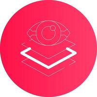 Line Circle Gradient Design vector