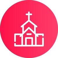 diseño de icono creativo de iglesia vector