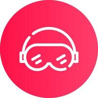 Ski Goggles Creative Icon Design vector