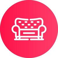 Sofa Creative Icon Design vector