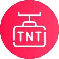 diseño de icono creativo tnt vector