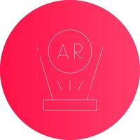 Augmented Reality Creative Icon Design vector