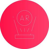 Augmented Reality Creative Icon Design vector