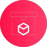 3D Printing Creative Icon Design vector