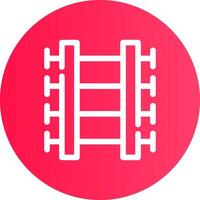 Train Tracks Creative Icon Design vector