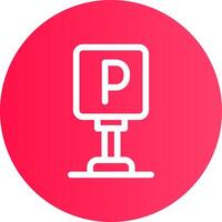 Parking Creative Icon Design vector