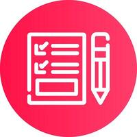 Exam Creative Icon Design vector