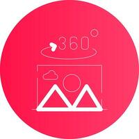 360 Degree Photo Creative Icon Design vector