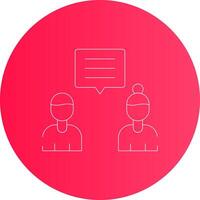 Discuss Creative Icon Design vector