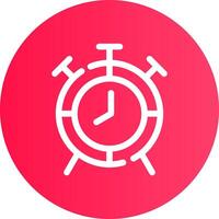 Alarm Clock Creative Icon Design vector