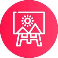 Canvas Creative Icon Design vector