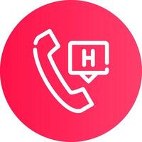 Emergency Call Creative Icon Design vector