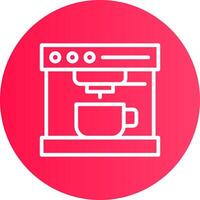 Coffee Machine Creative Icon Design vector