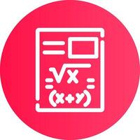 diseño de icono creativo de matemáticas vector