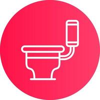 Toilet Creative Icon Design vector