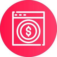 Online Payment Creative Icon Design vector