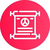 Peace Treaty Creative Icon Design vector