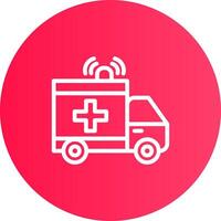 Ambulance Creative Icon Design vector